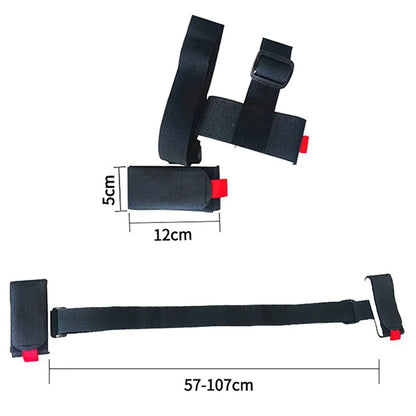 Nylon Skiing Bags Adjustable Pole Shoulder Hand Carrier Lash Handle Straps Porter Hook Loop Protecting For Ski Snowboard