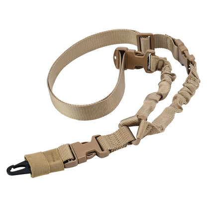 Tactical Gun Single Point Sling Adjustable Bungee Rifle Shoulder strap length for Airsoft Hunting Accessories Strap M4 with pad