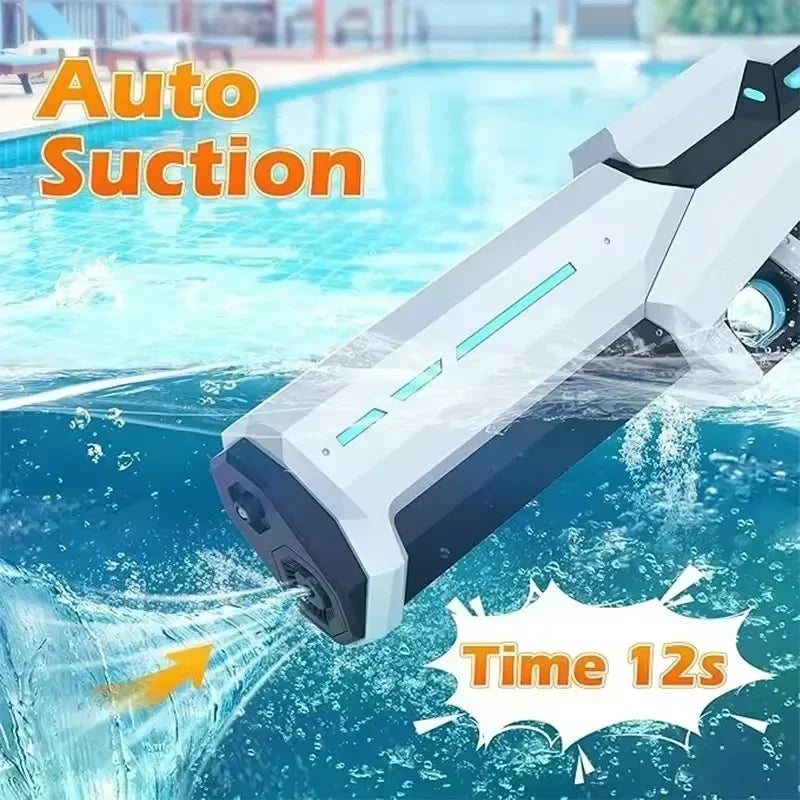 Pulse electric continuous water gun for children, high-pressure and strong waterproof automatic water absorption ALPENZO