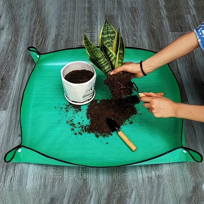1pc Planting Ma Gardening Potting Pad Foldable Garden Plant Flower Pot Transplanting Waterproof Mats - ALPENZO