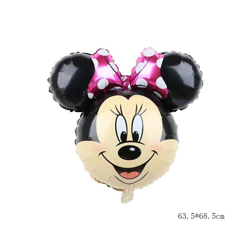 Minnie Mouse Party Decoration Disposable Tableware Minnie Cup Plate Balloon For Girls Baby Bath Birthday Party Supplies ALPENZO