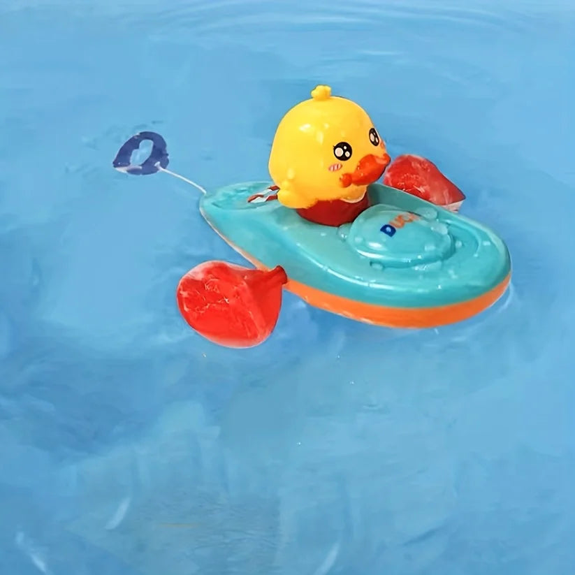 1 Pc Little Yellow Duck Kayak Toy Swimming Pool Bathroom Toy 1 Pc Little Yellow Duck Kayak Toy Swimming Pool Bathroom Toy ALPENZO