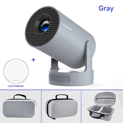 Magcubic Projector HY300 PRO + 4K Android 11 Dual Wifi6  Allwinner H713 BT5.4 1080P 1280*720P Home Cinema Outdoor Projetor ALPENZO