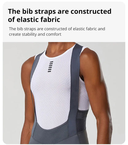 Cycling Bib Shorts Men Outdoor Wear Bike Cycling 6 Hours Padded Riding Bib Tights Bicycle Clothing