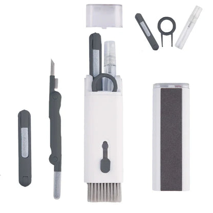 Keyboard Cleaning Kit 7-in-1 Laptops Cleaner with Keycap Puller, Multifunctional Keyboard Brush Cleaning Set for Airpods Phone - ALPENZO