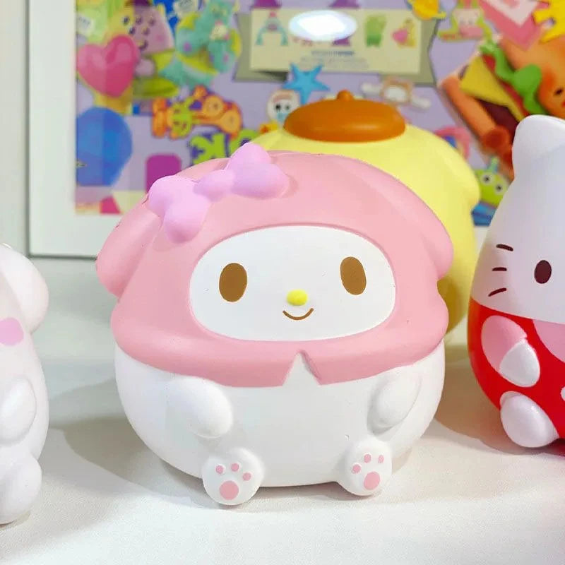 Kawaii Melody Decompression Kuromi Cinnamoroll Stress Relief Squishy Anime Cartoon Children's Hand Pinch Toy Healing Gift ALPENZO