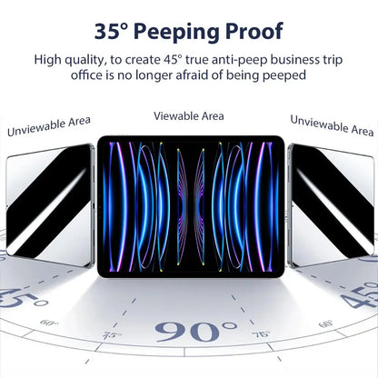 Privacy Glass For iPad Pro 12.9 12 9 11 6th 9th 10th 10 Gen Screen Protector For iPad Air 5 4 7th 8th 10.2 Mini 6 Anti-peep Film - ALPENZO
