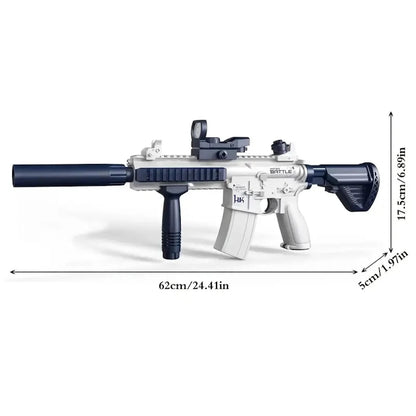Unilabo M416 Electric Water Gun - Battery Powered With External Water Bottle Attachment - Perfect For Kids & Adults Outdoor Fun ALPENZO