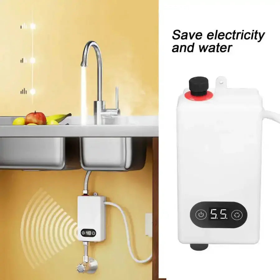 Instant Electric Water Heater Memory Function Frequency Conversion Constant Temperature Water Heating Machine 220V 4500W - ALPENZO