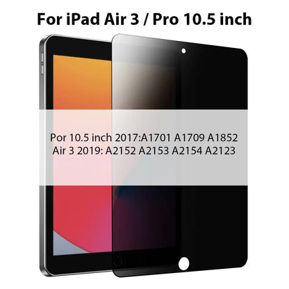 Privacy Glass For iPad Pro 12.9 12 9 11 6th 9th 10th 10 Gen Screen Protector For iPad Air 5 4 7th 8th 10.2 Mini 6 Anti-peep Film - ALPENZO
