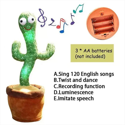 1pc Electronic Plush Toy Home Decoration for Children Xmas Gifts Dancing Talking Cactus Toys for Baby Boys and Girls ALPENZO