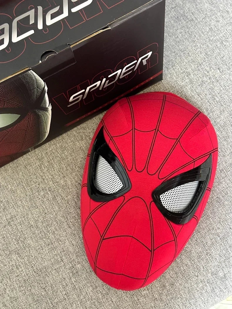 New Spider-man:no Way Home Spider Man Mask Luxury Helmet Rechargeable Remote Eyes Movable Mask Cosplay Decoration Gift Toys ALPENZO