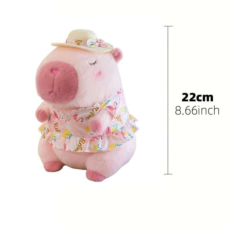 23cm Capybara Plush Simulation Capibara Anime Fluffty Toy Cute Doll Stuffed Animals Soft Doll Plush Christmas Thanksgiving Gift ALPENZO