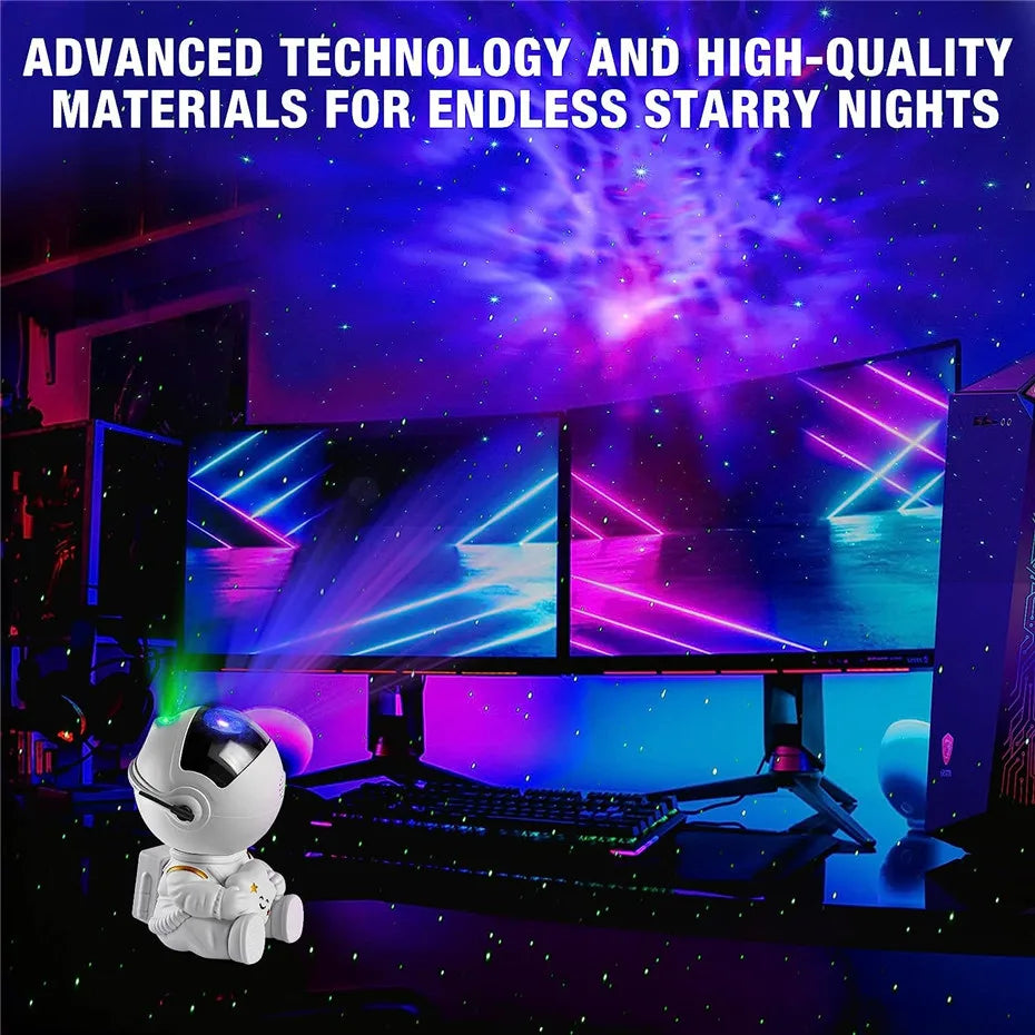 Galaxy Star Astronaut Projector Light Starry Sky Porjectors Lamp Decoration Bedroom Room Nebula LED Night Light Children Gifts ALPENZO