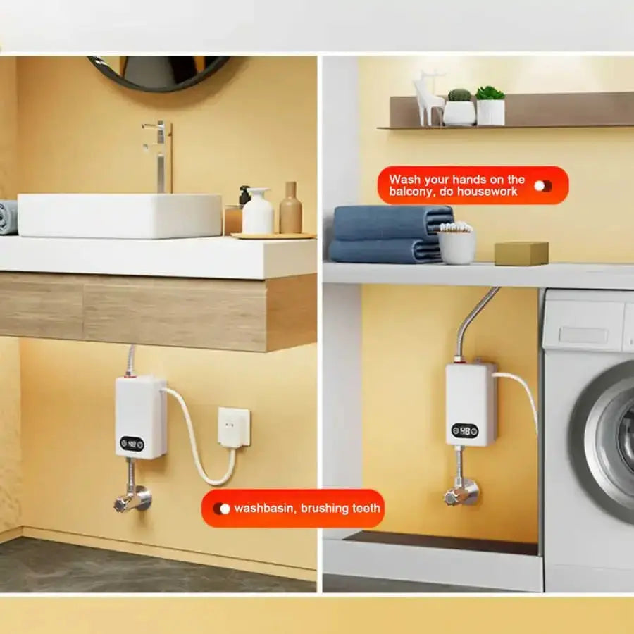 Instant Electric Water Heater Memory Function Frequency Conversion Constant Temperature Water Heating Machine 220V 4500W - ALPENZO