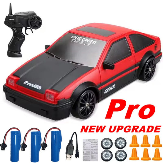 2.4G High speed Drift Rc Car 4WD Remote Control AE86 Model GTRPRO Vehicle Car RC Racing Cars Toy for Children Christmas Gifts ALPENZO