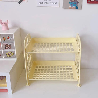 1PC High Appearance Horizontal Desktop Storage Shelf Simple Multi-storey Dormitory Storage Shelf Computer Office Available ALPENZO