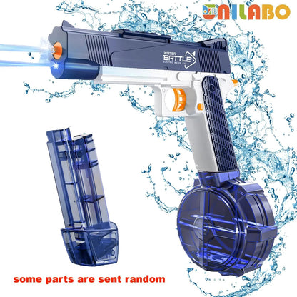 Unilabo M416 Electric Water Gun - Battery Powered With External Water Bottle Attachment - Perfect For Kids & Adults Outdoor Fun ALPENZO