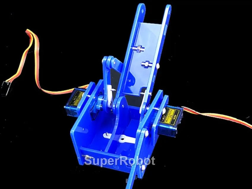 SG90 MG90S 4 Dof Unassembly Acrylic Mechanical Robot Manipulator Claw Kit For Arduino Robot Arm STEAM Kit Programming Robot Arm ALPENZO