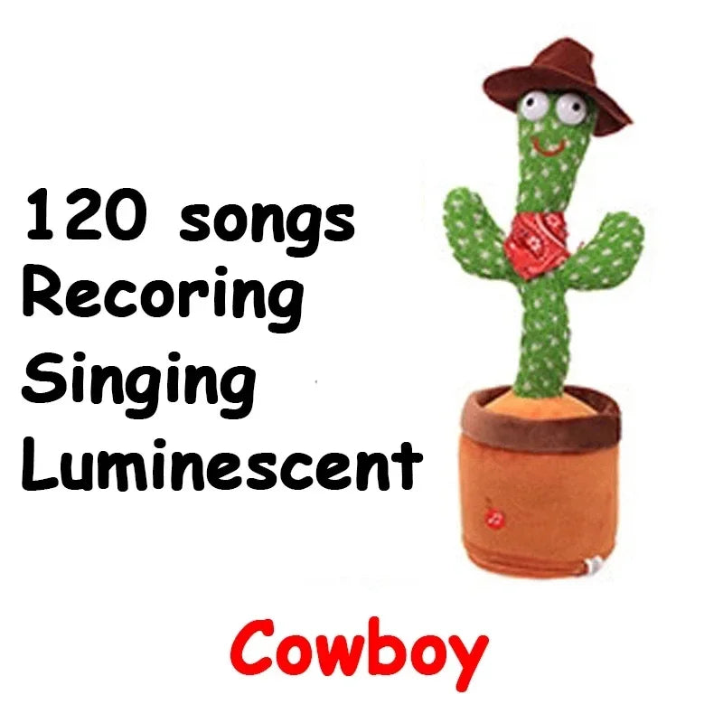 1pc Electronic Plush Toy Home Decoration for Children Xmas Gifts Dancing Talking Cactus Toys for Baby Boys and Girls ALPENZO