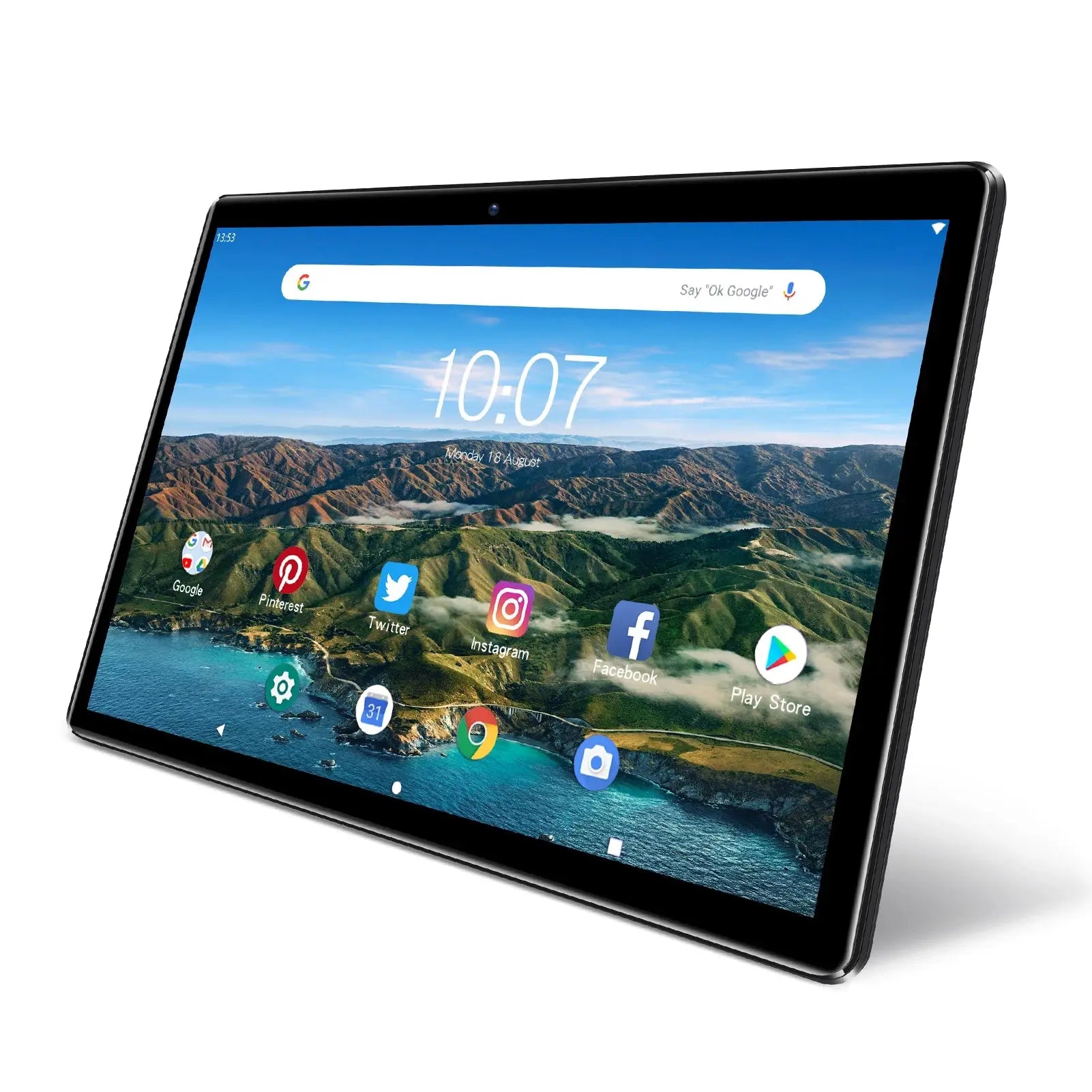 PRITOM 10 Inch Tablet PC with SIM Slot Android 10 64 GB Quad Core Touch Screen WiFi GPS Support 3G Phone Call - ALPENZO