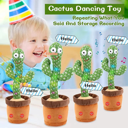 1pc Electronic Plush Toy Home Decoration for Children Xmas Gifts Dancing Talking Cactus Toys for Baby Boys and Girls ALPENZO