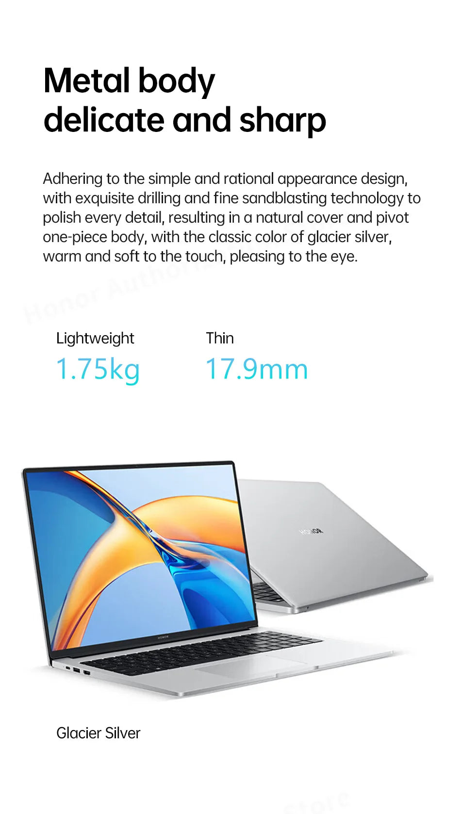 Honor Laptop X16 2024, Ryzen 5 7640HS,16GB 512GB,AMD Radeon 760M, 16 Inch, IPS 45%NTSC 60Hz, Win11 - ALPENZO