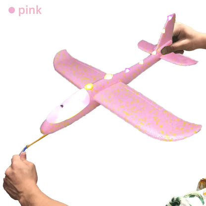 50CM Big Foam Plane Glider Hand Throw Airplane Light Inertial EPP Bubble Planes Outdoor Launch Kids Toys for Children Boys Gift ALPENZO