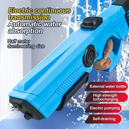 Electric Automatic Water Storage Gun Toys Portable Children Summer Beach Outdoor Fight Fantasy Spray Gun Toys Boy Kid Adult Game ALPENZO