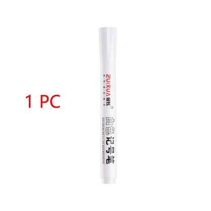 1/3/5/10pcs White Marker Pens set 2.0mm Oily Waterproof  Gel Pen  Graffiti Sketching Marker Stationery Writing  School supplies ALPENZO