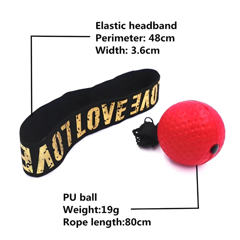 MMA Boxing Speed Ball Head-Mounted Pu Training Hand Eye Reaction Home Sandbag Fitness Equipment Gym Muay Thai Fighting Pressure