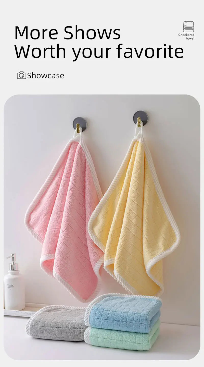 Square Spiral Bath Towel Designer Solid Color Quick Drying Water Absorbing Dry Hair Household And Daily Use Soft Square-Towels - ALPENZO
