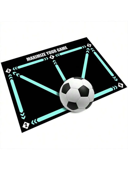 Thick Soccer Training Mat 60x90cm Durable Non-Slip Foldable For Kids Adults Indoor Outdoor Football