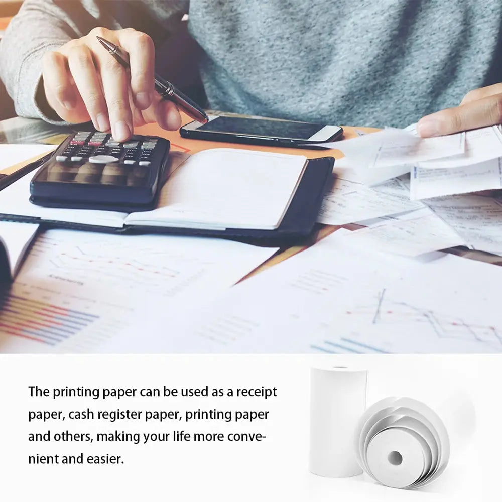 Thermal Paper MINI Printing Self-adhesive Label Sticker For Mini Printers Pose Machine Kid Camera Stickers 57mm Width Rolls - ALPENZO