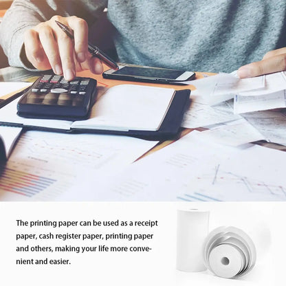 Thermal Paper MINI Printing Self-adhesive Label Sticker For Mini Printers Pose Machine Kid Camera Stickers 57mm Width Rolls - ALPENZO