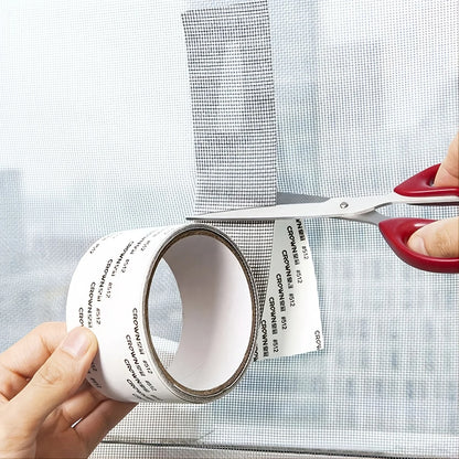 5mm/2m Self-adhesive Window Screen Repair Subsidy Anti-bug Fly Mesh Perforation Tape Is Durable - ALPENZO