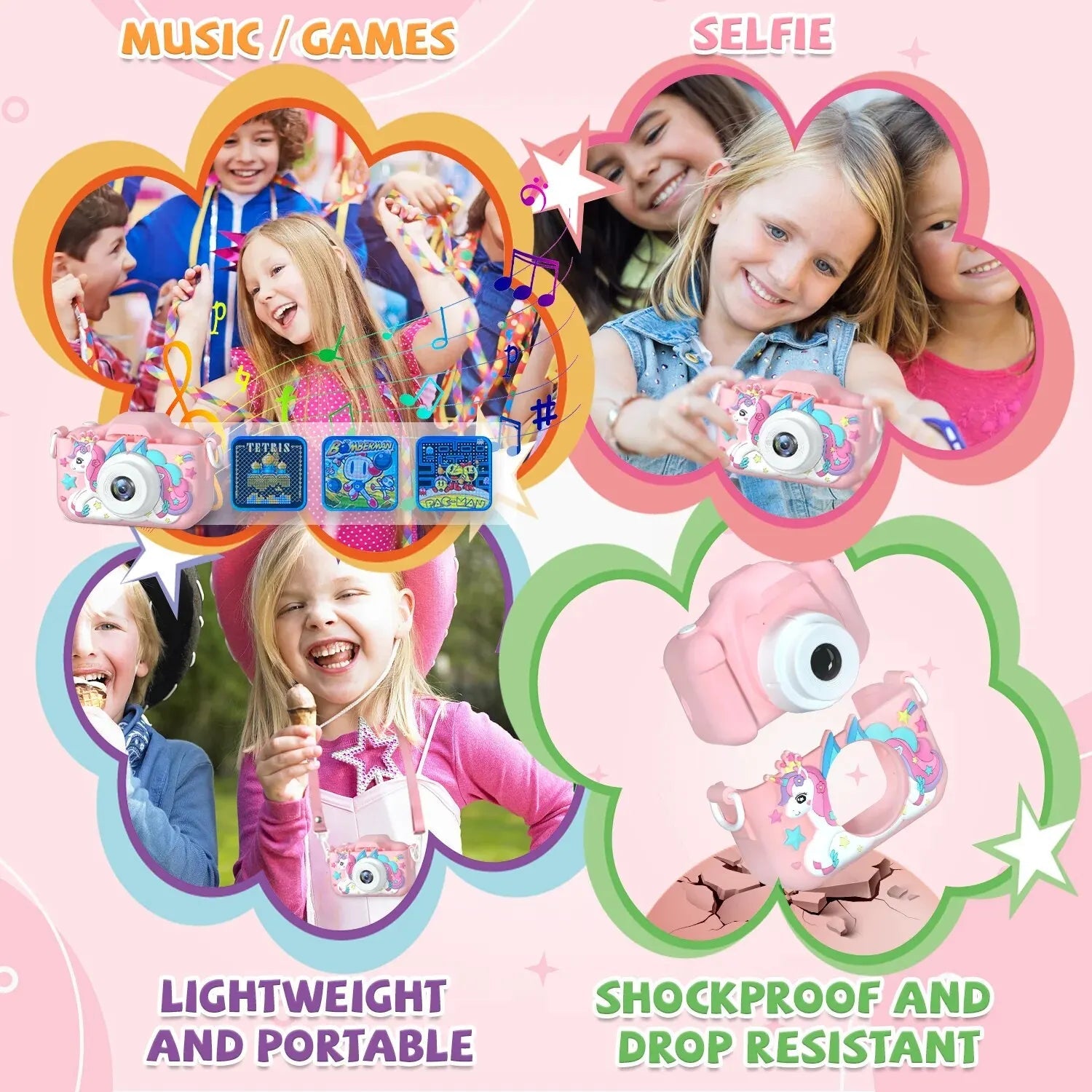 Children Camera 1080P HD Toddler Digital Video Camera 2.0-inch Kids Camera with Silicone Cases Toys for Christmas Birthday Gifts ALPENZO