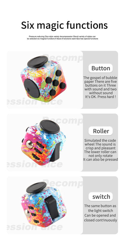Fidget Decompression toy Infinity Stress cubes Antistress Toys Anti-stress Kids Anti Stress Games For Adults antistress anxiety ALPENZO