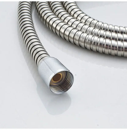 1/2" Extra Thick Silver Stainless Steel Shower Hose,Explosion-Proof Plumbing Hose for Showerhead,Rainfall Shower and Bath Faucet - ALPENZO