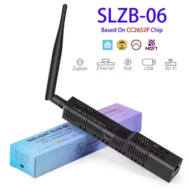 SMLIGHT SLZB-06 – A Zigbee 3.0 to Ethernet, USB, and WiFi adapter with PoE support, works with Zigbee2MQTT, ZHA,Home Assistant - ALPENZO