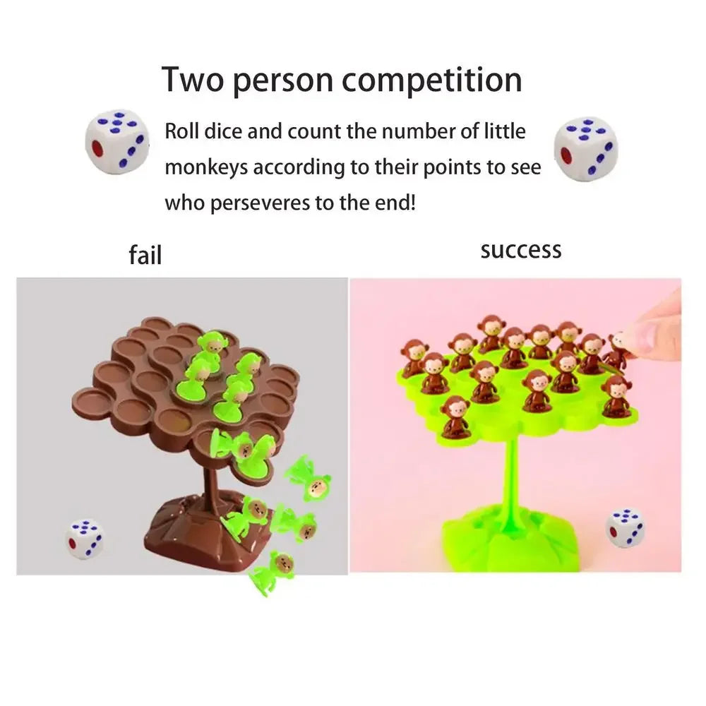 Creative Balancing Tree Toy Digital Monkey Balance Scale Educational Number Board Game Kids Learning Toys Montessori Math Toy ALPENZO