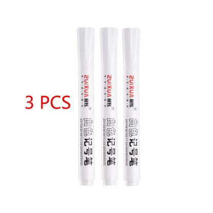 1/3/5/10pcs White Marker Pens set 2.0mm Oily Waterproof  Gel Pen  Graffiti Sketching Marker Stationery Writing  School supplies ALPENZO