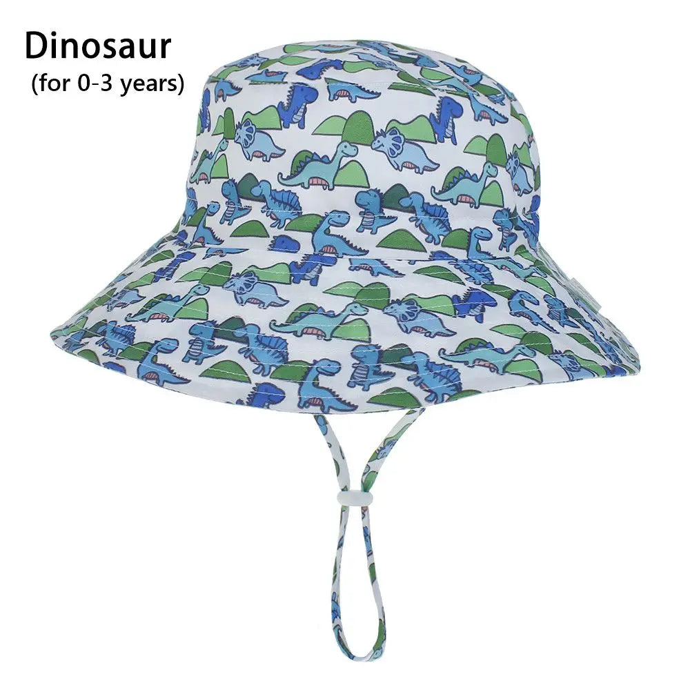 Outdoor Beach Hat Summer Baby Sun Hat for Girls Boys Kids Bucket Cap 0-8 Years ALPENZO