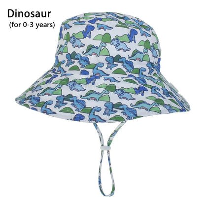 Outdoor Beach Hat Summer Baby Sun Hat for Girls Boys Kids Bucket Cap 0-8 Years ALPENZO