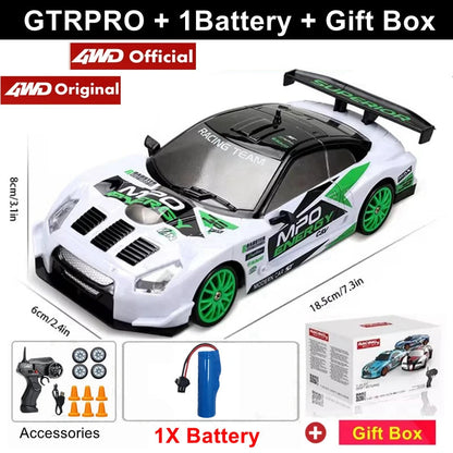 2.4G High speed Drift Rc Car 4WD Remote Control AE86 Model GTRPRO Vehicle Car RC Racing Cars Toy for Children Christmas Gifts ALPENZO