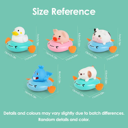 Baby Bath Toy, Bathing Cute Ducks, piglets cows Swimming Water Spraying Clouds Shower Bath Toy For Kids Water Playing Toy ALPENZO