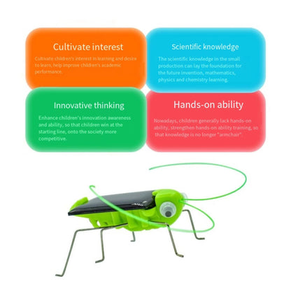 Solar Grasshopper Toy Puzzle Children Selected Gift Simulation Insect Gift Boys And Girls Science Education Funny Moving Toy Kid ALPENZO