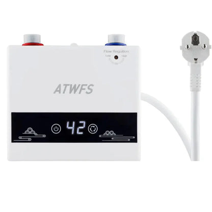 ATWFS Instant Water Heater 220V 4000W Portable Electric Heaters for Bathroom Hot Water Shower and Home Kitchen Heating - ALPENZO