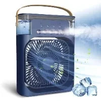 Portable Humidifier Fan Air Conditioners USB Electric Fan LED Night Light Water Mist Fun 3 In 1 Air Cooler Humidifie For Home - ALPENZO