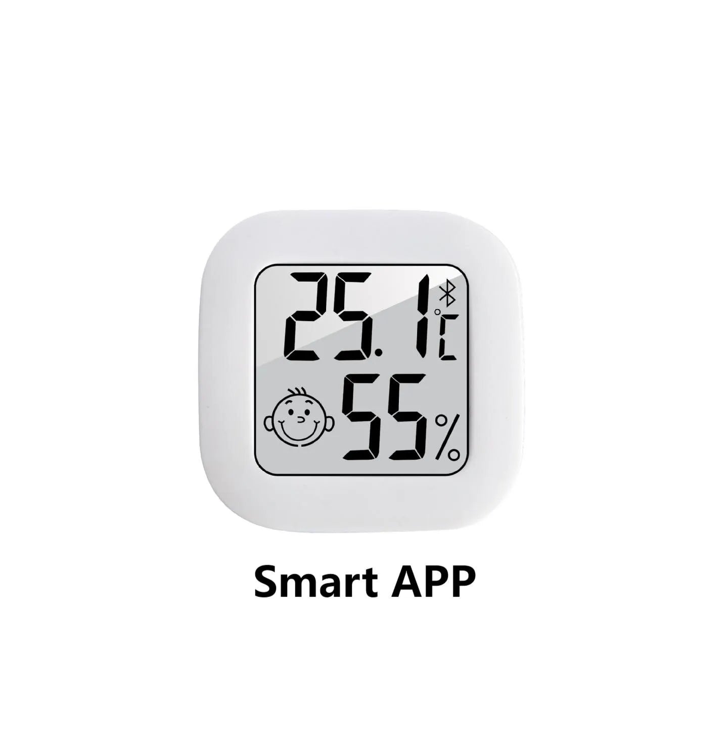 Humidity sensor, indoor thermometer, hygrometer, temperature and humidity monitor, with LCD display screen, displaying Celsius t - ALPENZO